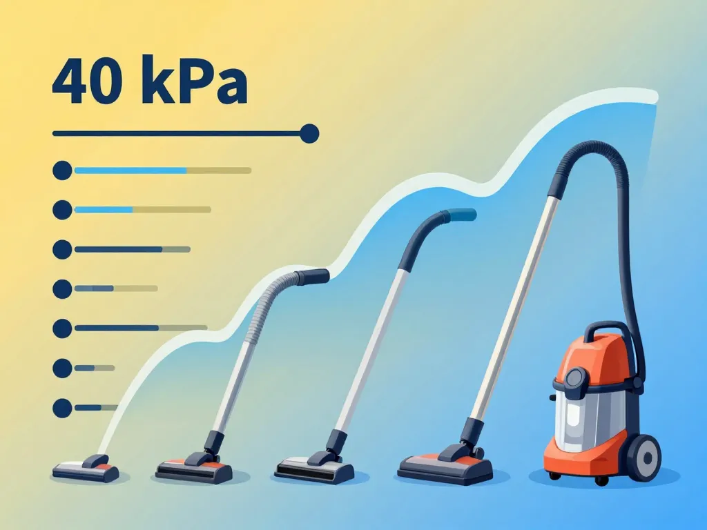 Conversion 40 kpa en air watt aspirateur