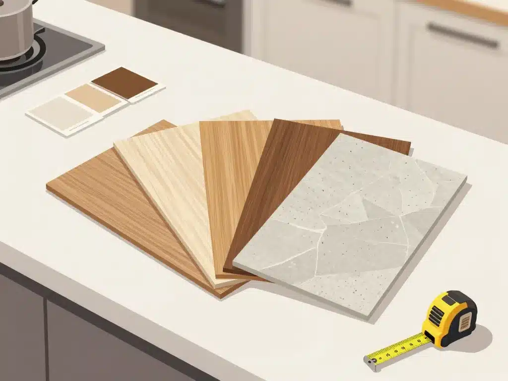 choix feuille stratifié à coller sur plan de travail différents décors