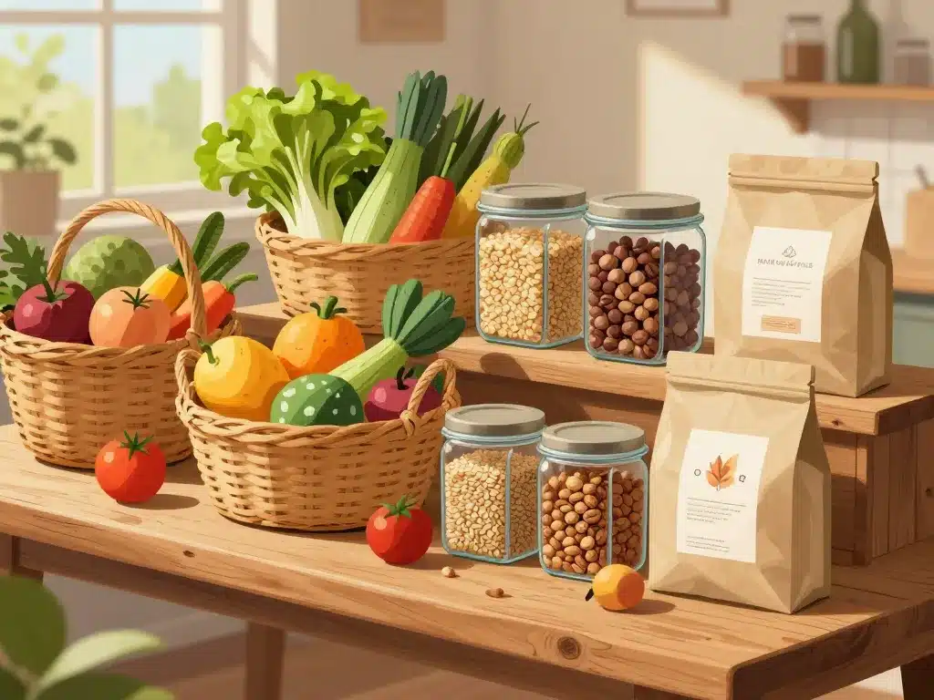 scène produits bio vrac biocoop lagarde