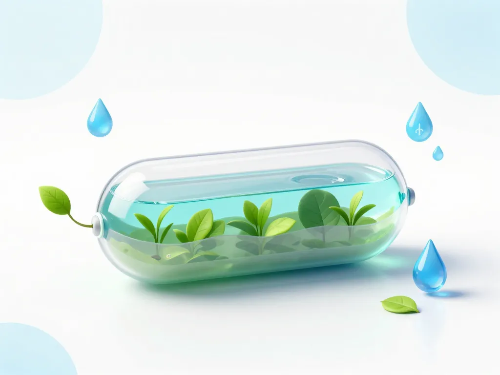 Diagramme capsule d'eau comestible membrane écologique