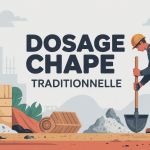 illustration chape traditionnelle dosage matériaux chantier