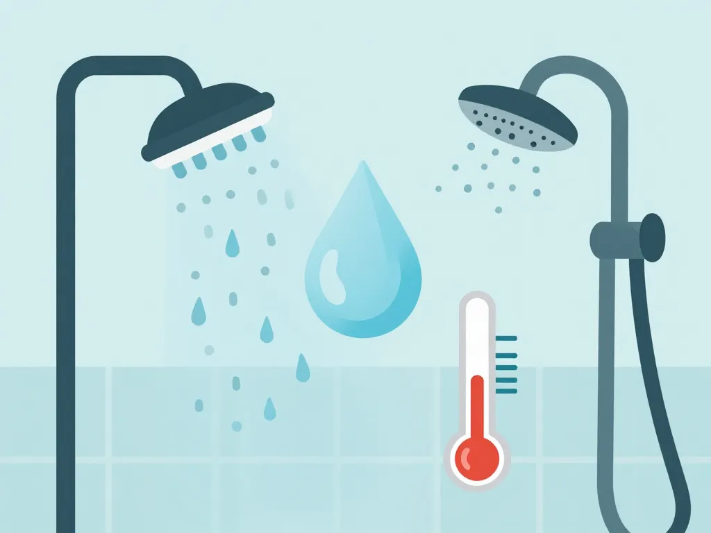 illustration facteurs combien de litres d'eau pour une douche