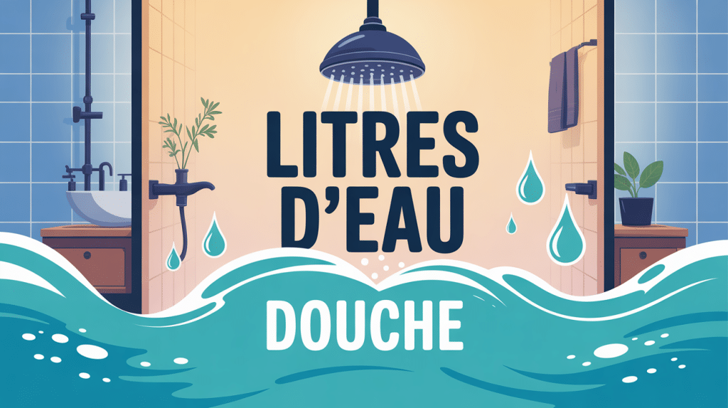 illustration consommation combien de litres d'eau pour une douche moderne