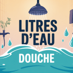 illustration consommation combien de litres d'eau pour une douche moderne