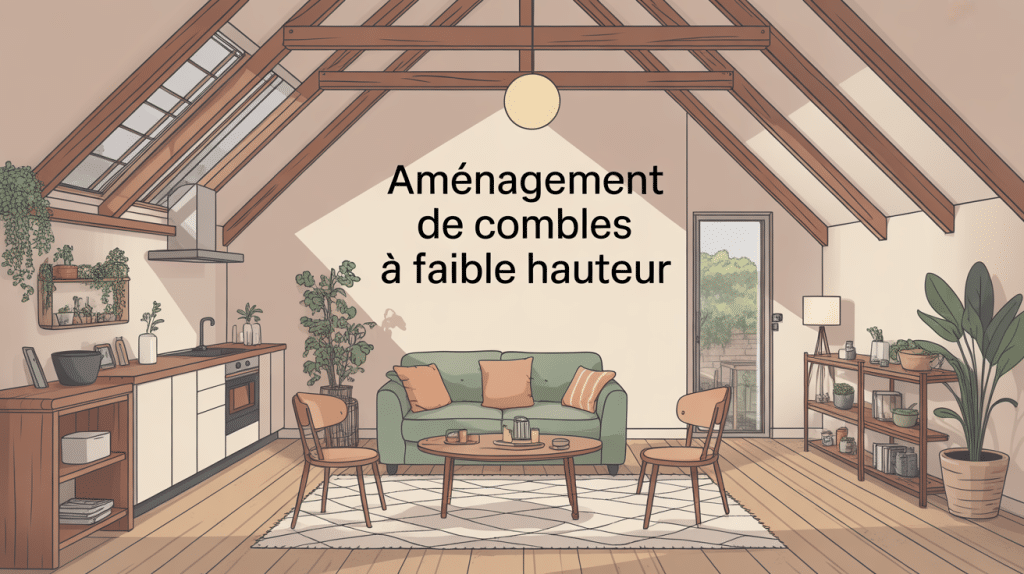 vue générale combles aménagés faible hauteur