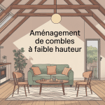vue générale combles aménagés faible hauteur