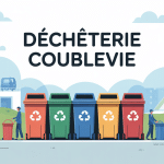 déchèterie coublevie illustration site tri moderne