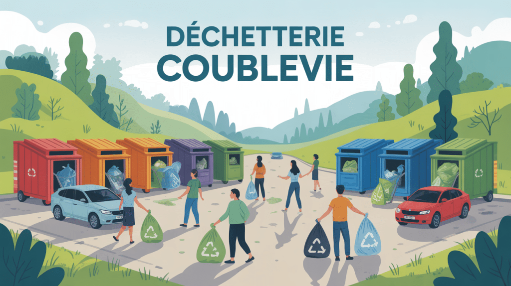 illustration déchetterie coublevie écologique et organisée