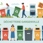 déchetterie gargenville illustration gestion déchets organisée