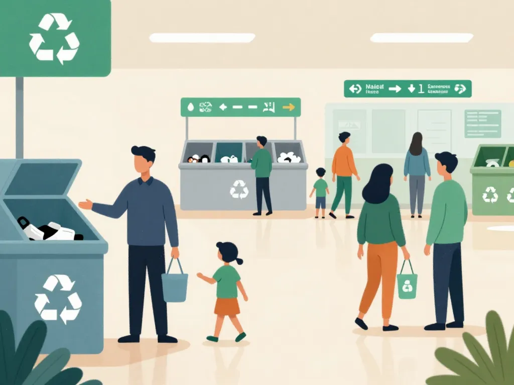 Parcours visiteur consignes sécurité déchetterie Léognan