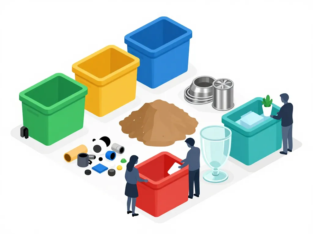 Schéma tri déchets déchetterie Longuenesse