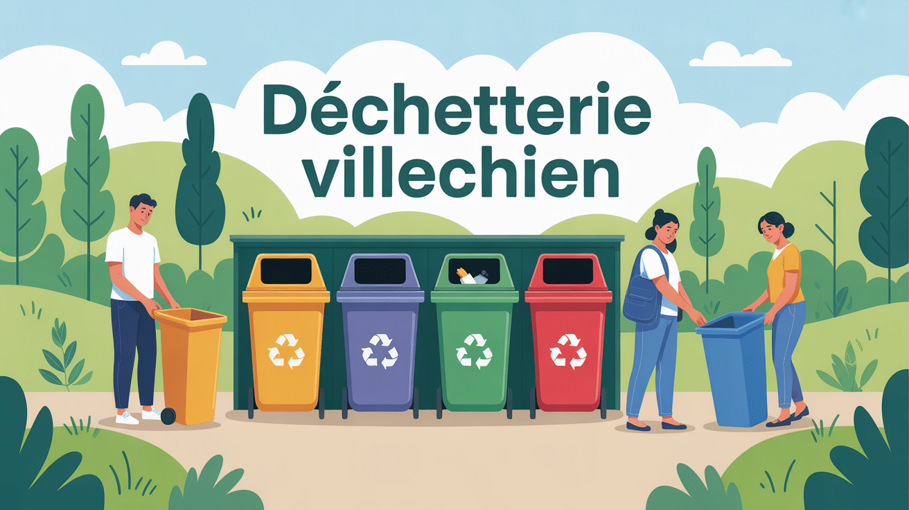 déchetterie villechien moderne gestion des déchets