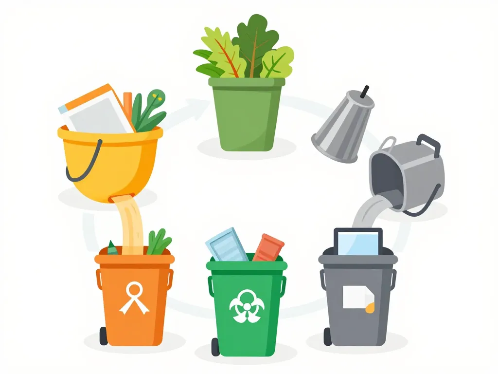 tri des déchets déchetterie villechien bennes