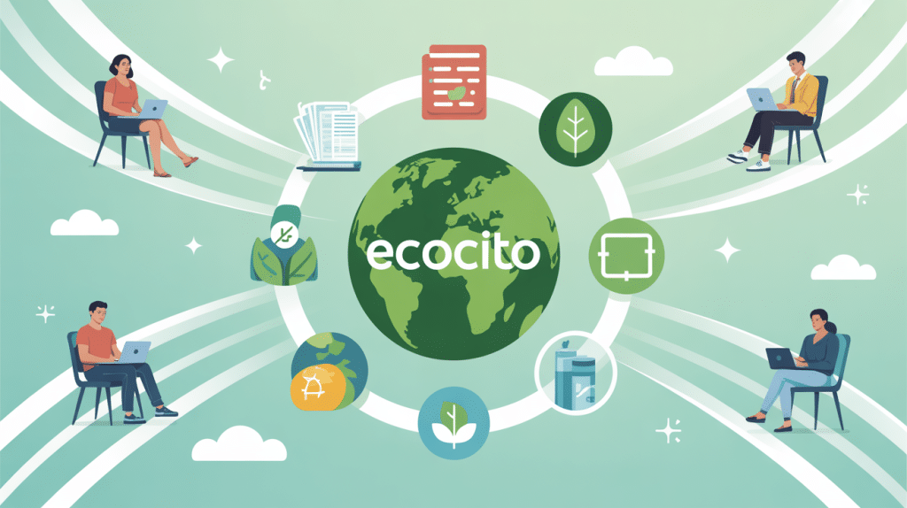 ecocito plateforme digitale éco-responsable illustration