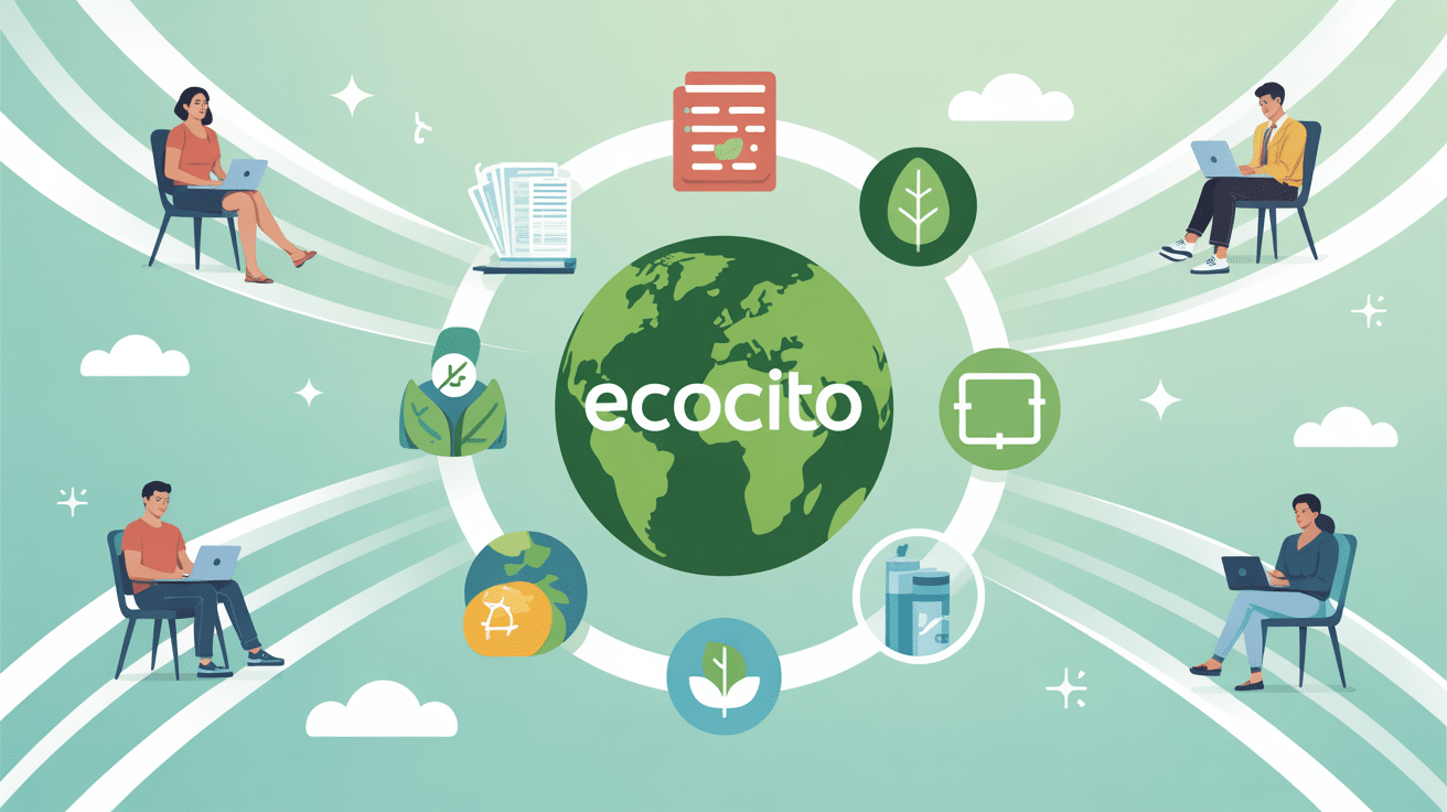 ecocito plateforme digitale éco-responsable illustration