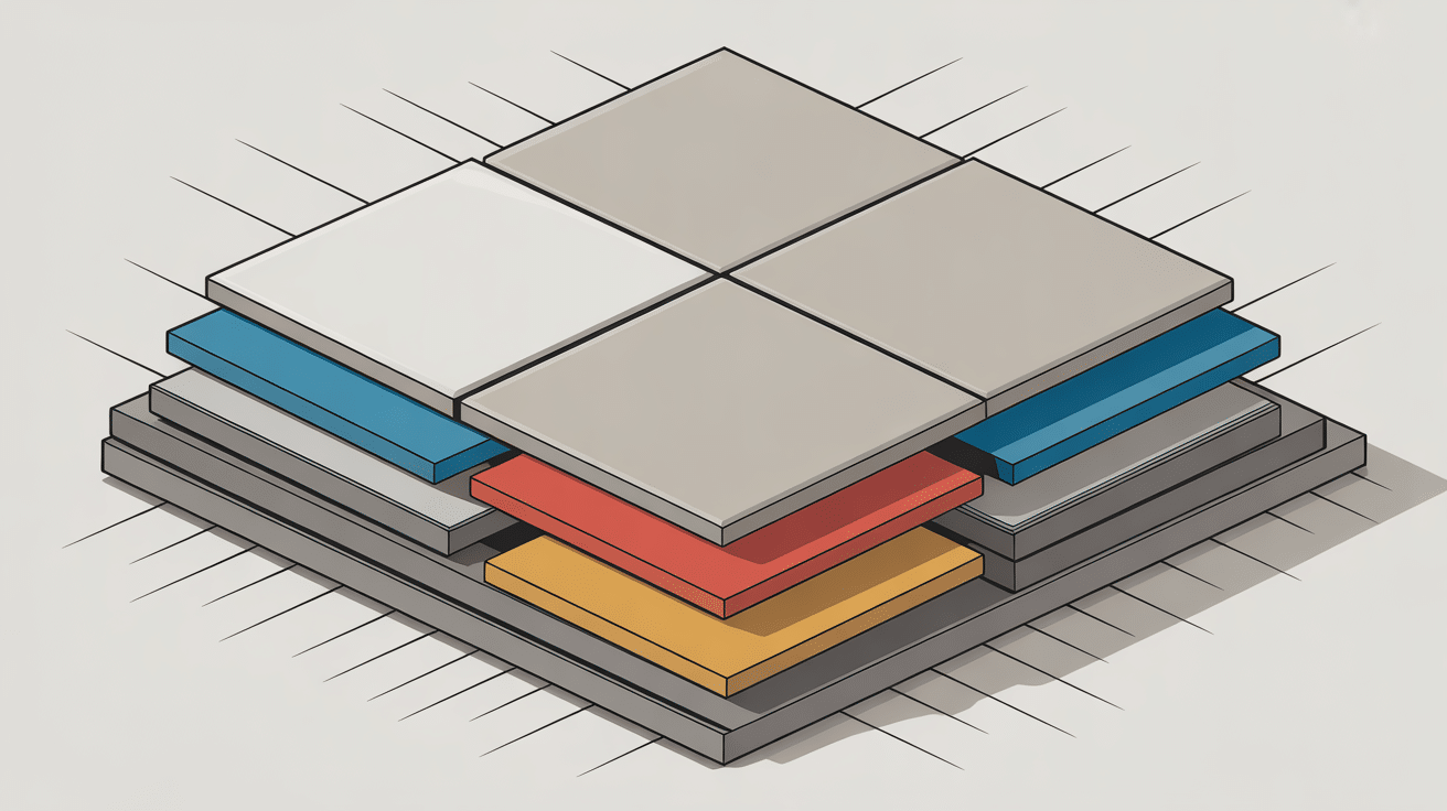 schéma explicatif épaisseur colle carrelage 2 cm
