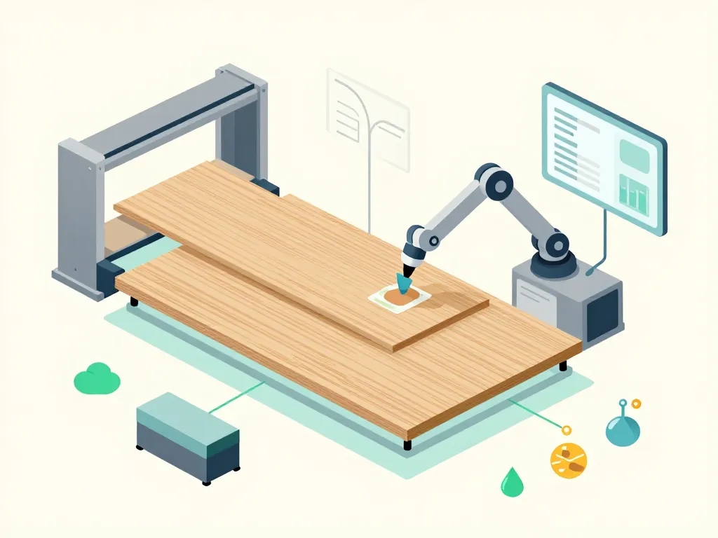 Schéma innovations pour exploration et innovations des techniques de placage bois