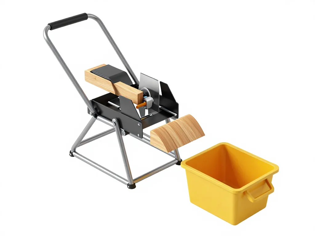 fabriquer un broyeur de végétaux manuel vue éclatée structure