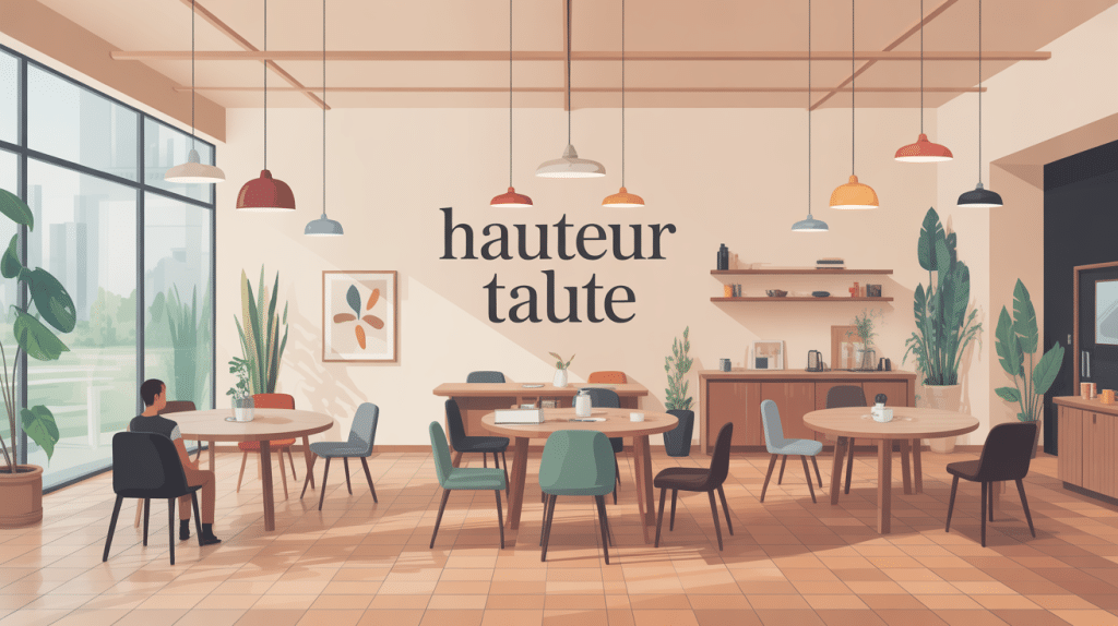 hauteur table haute différents modèles ergonomie