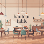 hauteur table haute différents modèles ergonomie