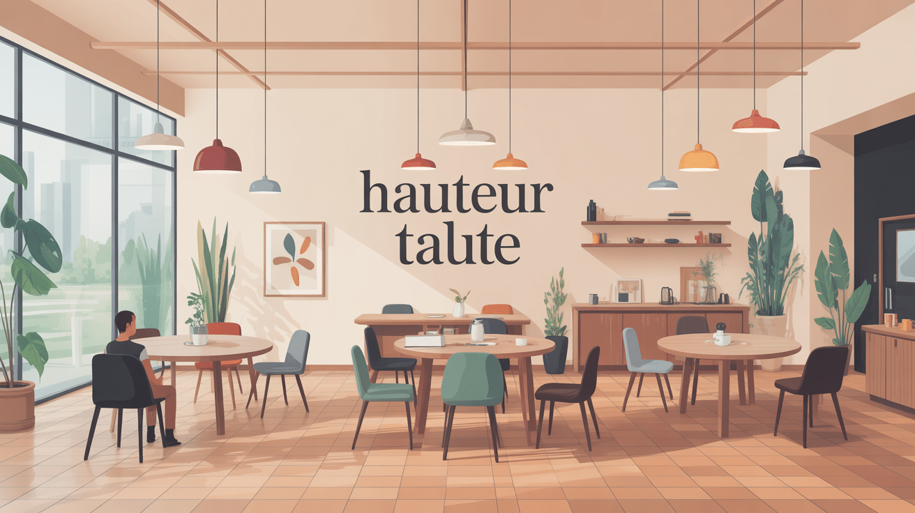 hauteur table haute différents modèles ergonomie