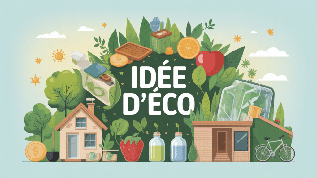 idée d eco illustration gestes quotidiens
