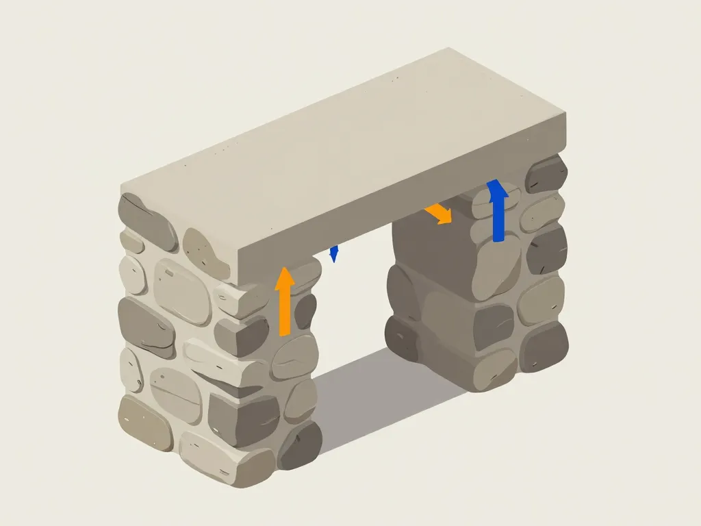 jambage ouverture mur en pierre rôle et répartition forces