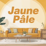 intérieur contemporain avec nuances jaune pale