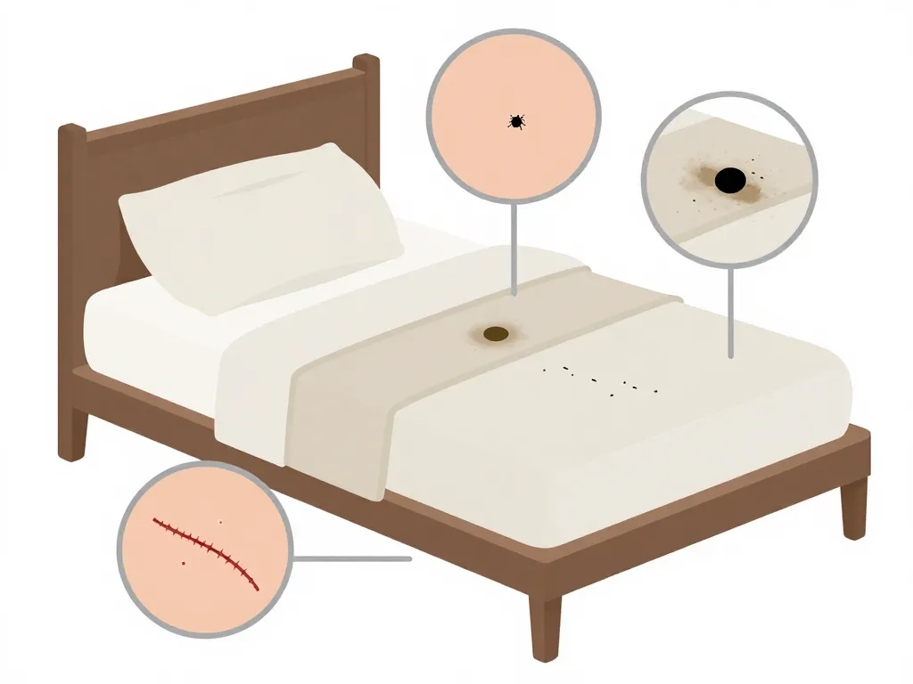 lit petit insecte noir rond maison, signes visuels à repérer sur le lit