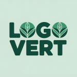 illustration vectorielle logos vert communication marque