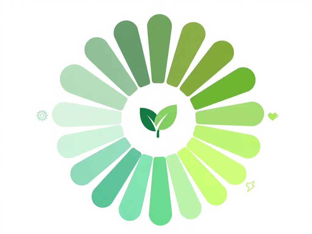 diagramme nuances logos vert secteurs