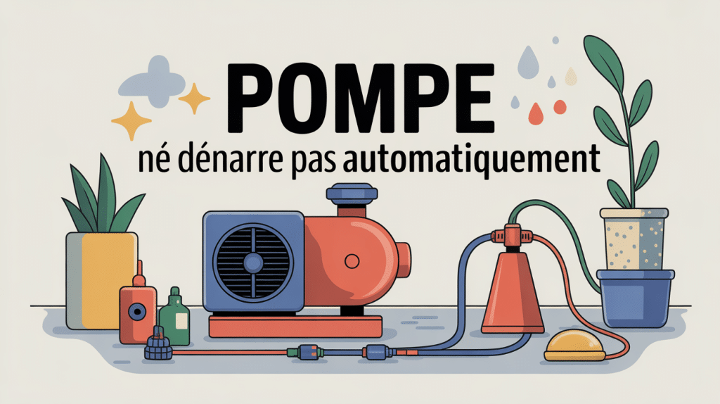 Illustration ma pompe ne démarre pas automatiquement et organes autour