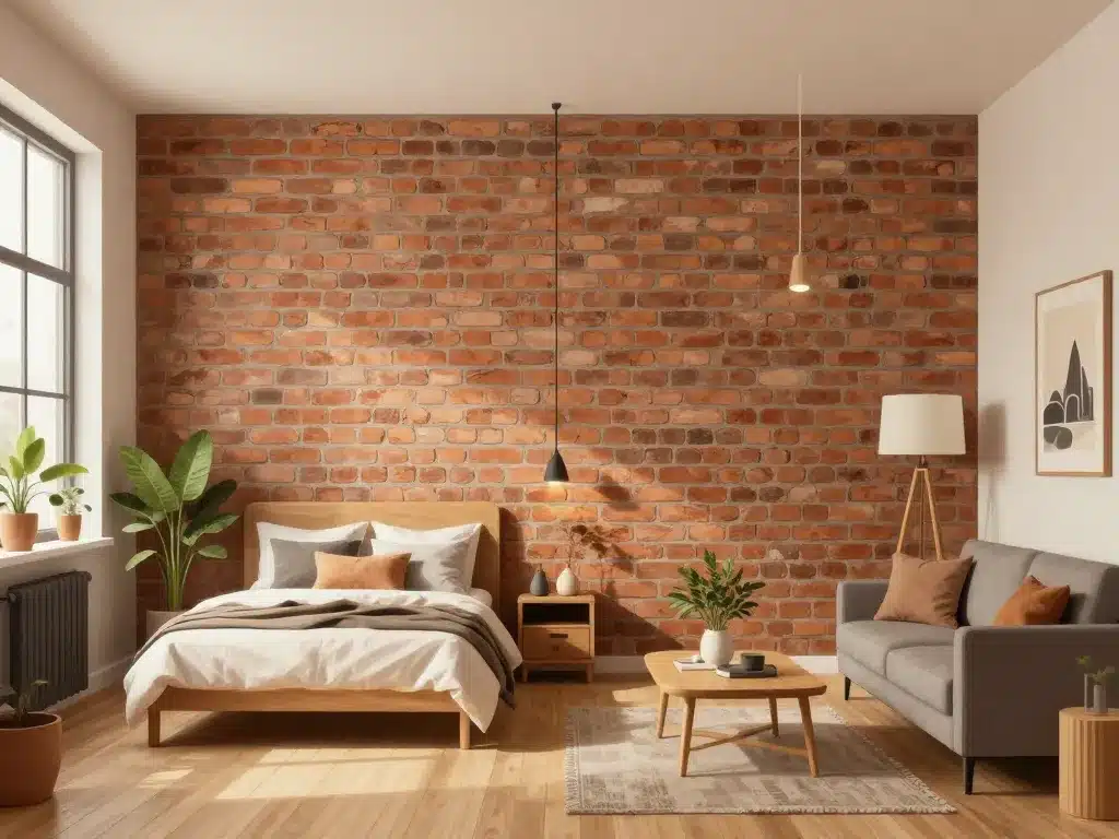 mur interieur brique décoration intégration