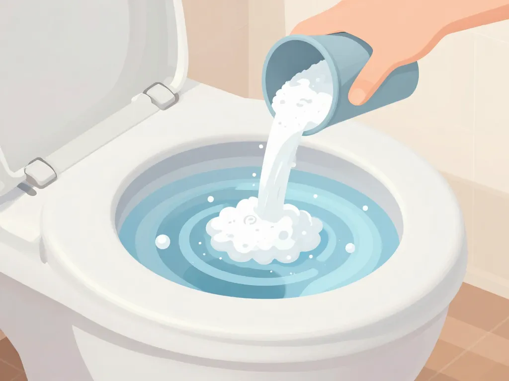 diagramme nettoyer sanibroyeur bicarbonate de soude processus