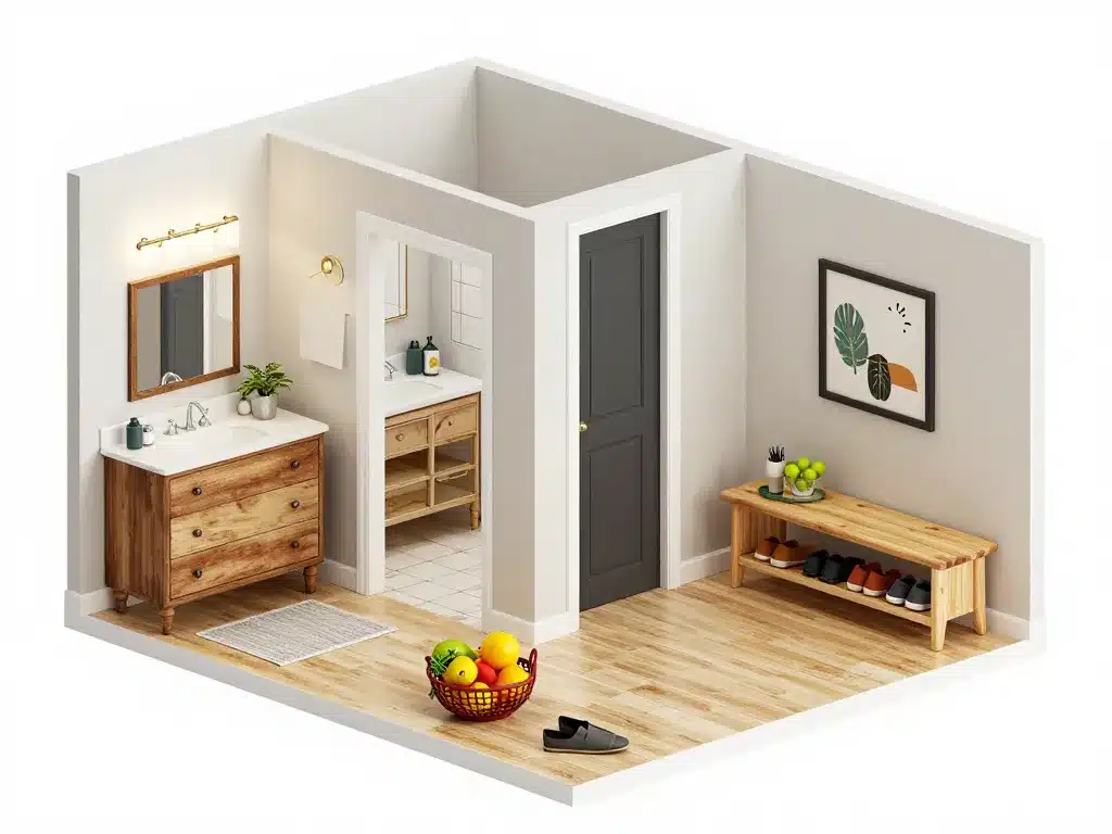 objet détourné de leur fonction dans chaque pièce de la maison