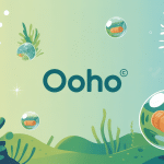 ooho capsules d’eau comestibles sur fond écologique