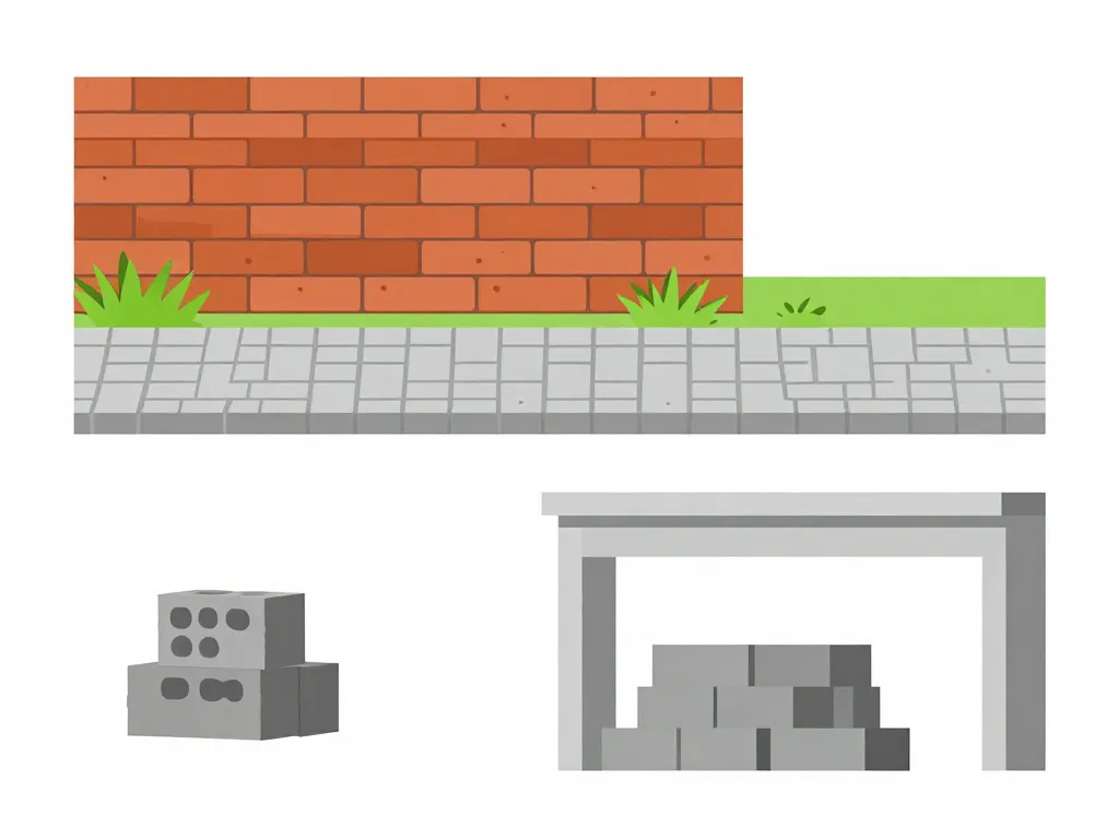 Diagramme usages briques pavés et parpaings