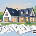 plan extension maison 40m2 illustration vectorielle moderne