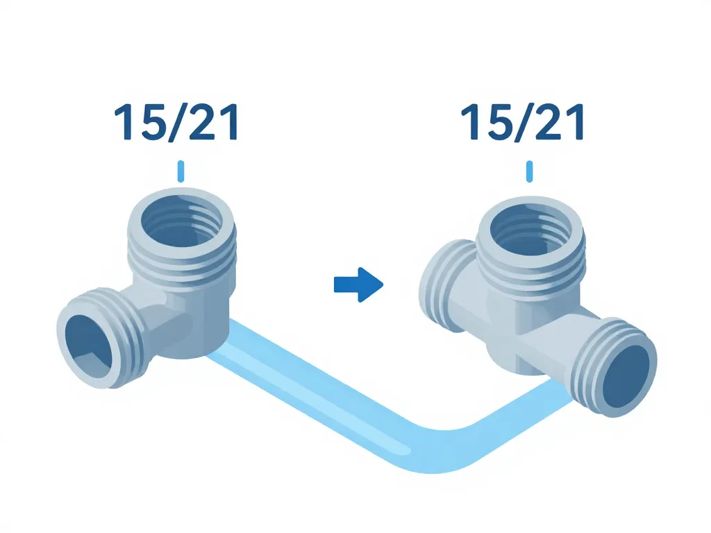 diagramme concept plomberie 15 21 filetage et diamètres