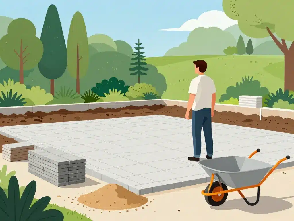 planifier pose dalle sur sable matériel préparation