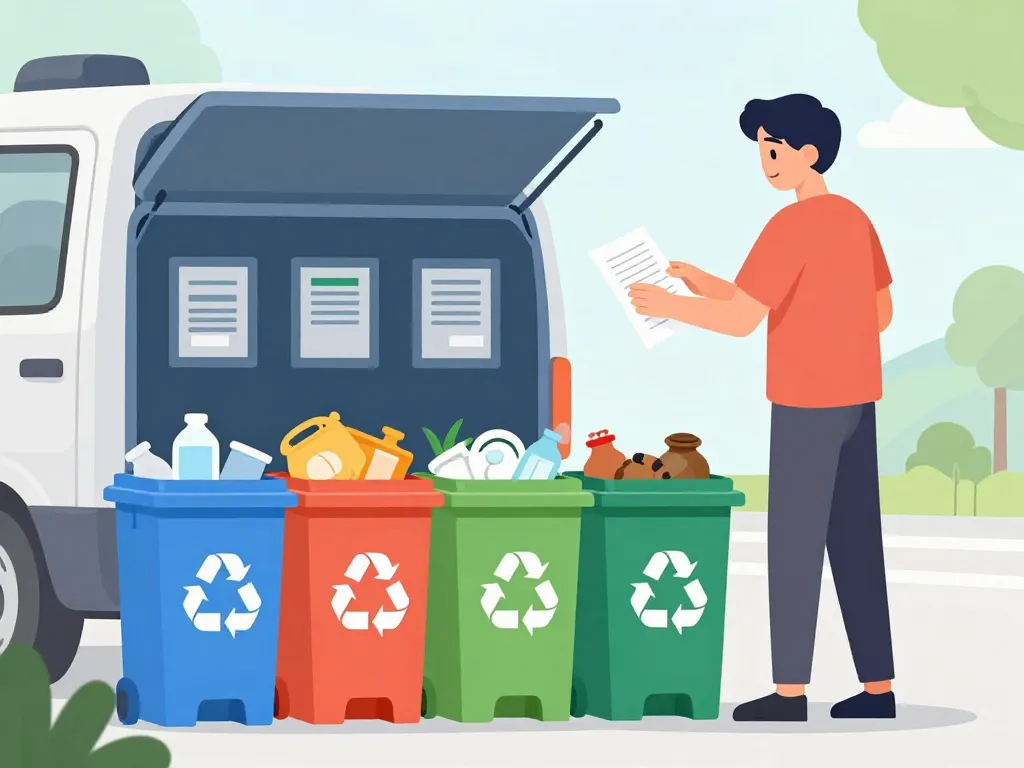 Organisation tri avant dépôt déchetterie Nîmes