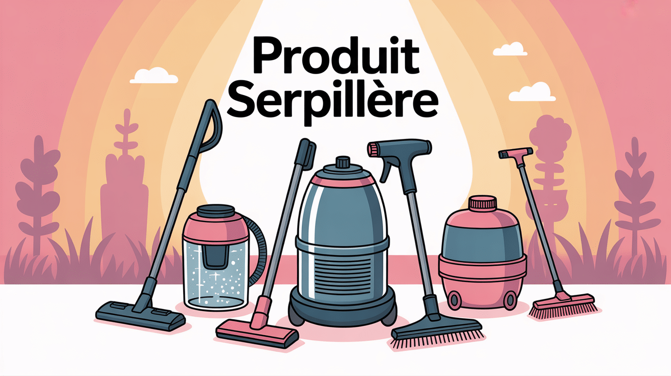 illustration produit serpillère différents accessoires
