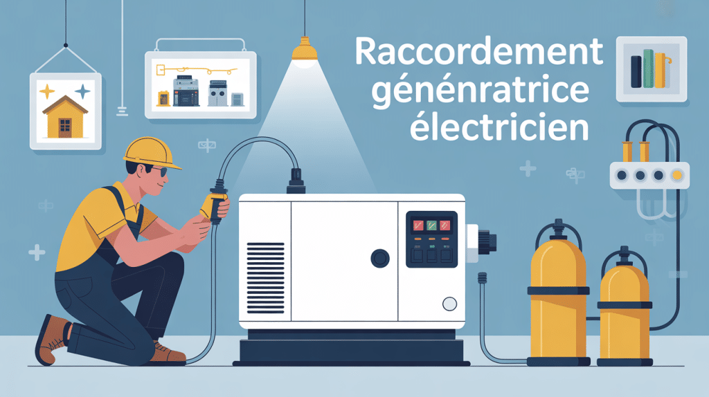 electricien generatrice raccordement sécurisé