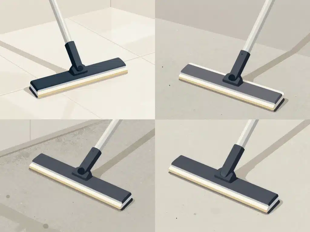 raclette professionnelle pour sol modèles adaptés carrelage béton antidérapant