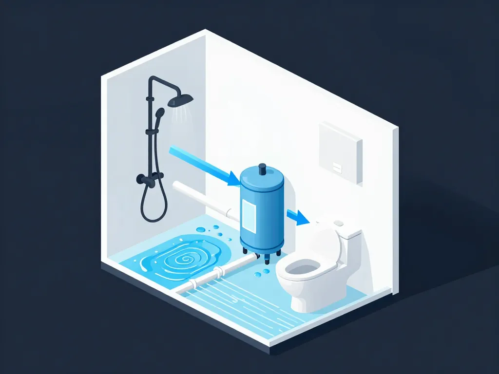 récupération automatisée recycler eau douche