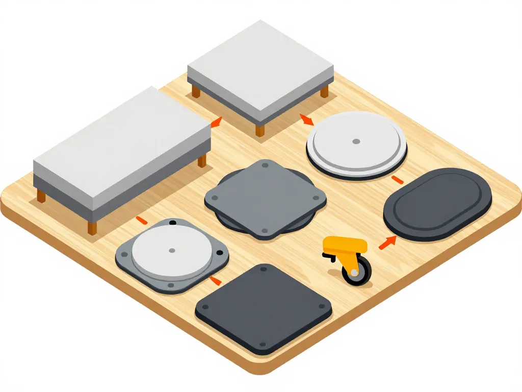 prévention réparer lino enfoncé protections meuble