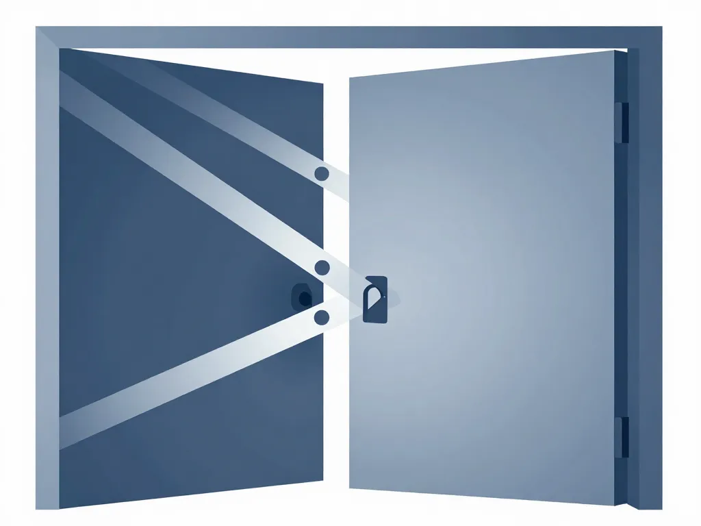 Schema fonctionnement serrure 3 points principe visuel