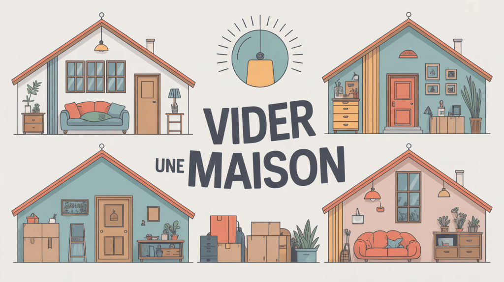 vide maison comment faire illustration organisation débarras