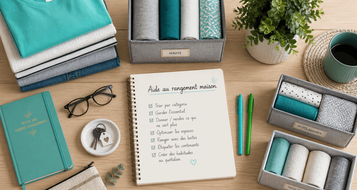 aide rangement maison table organisée checklist