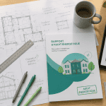 audit energetique copropriété vue plans et rapport sur table